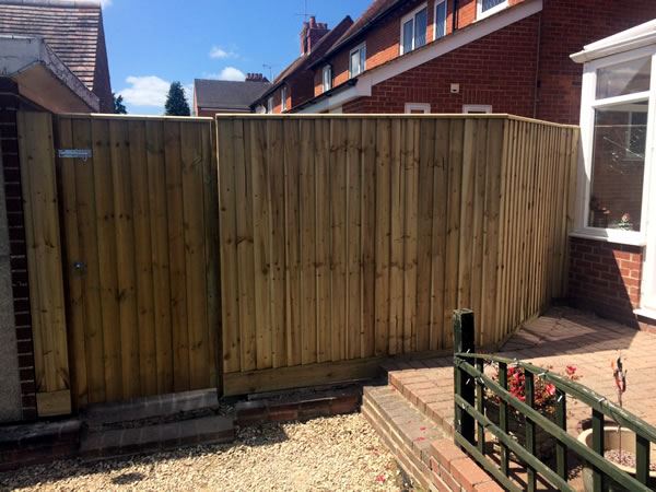 Front view - close board fencing in Didcot